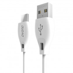 Dudao USB tip C cablu de încărcare a datelor 2.1A 2m alb (L4T 2m alb)