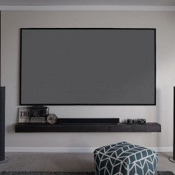 Ecran de proiectie cu rama fixa de perete 264 x 148, Full Grey , Elitescreens DWF120DHD3, Format 16:9
