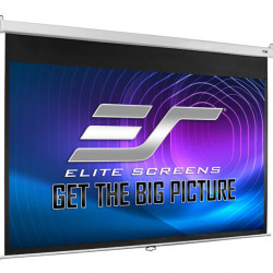 Ecran proiectie manual, perete/tavan, 203.2 X 152.4 cm, EliteScreens SRM-PRO M100VSR-PRO, Format 4:3, SLOW RETRACTION
