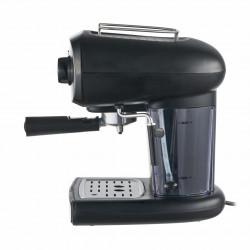 Espressor manual Heinner Black Boquette HEM-1100BKX, 850W, 15bar, rezervor detasabil 1.2L, filtru dublu din inox, Negru/Inox - Img 2