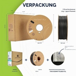 Filament Polymaker PolyTerra PLA Fossil Grey – 1.75 mm – 1 kg - Img 2