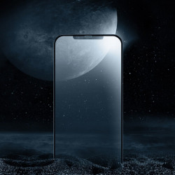 Folie de protectie Baseus 2x sticla mata 0,25 mm cu cadru pentru intregul ecran iPhone 12 mini Negru (SGAPIPH54N-KM01) - Img 5