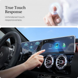 Folie protectie display cu aplicator pentru Mercedes A-CLASS 2020 / 2021, SPIGEN GLAS.TR ”EZ FIT” - Img 3