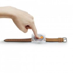 Folie sticla transparenta cu sistem de montare Spigen GLAS.tR EZ FIT Samsung Galaxy Watch 3 (45mm) 2-Pack - Img 2