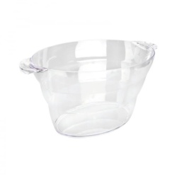 Frapiera ovala din plastic acrilic, Professional Cubo, 13 litri