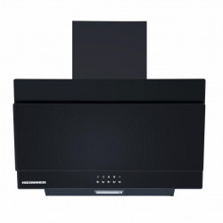 Hota incorporabila decorativa Heinner DCH-350RGBK, Putere absorbtie 276.6 m3/h, 1 motor, 60 cm, Filtru metalic, Negru + sticla neagra