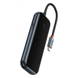 Hub 4 in 1 Baseus AcmeJoy Series USB-C la 3xUSB 3.0 + USB-C PD (gri inchis) - Img 5