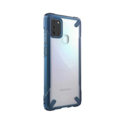 Husa Antisoc Ringke Fusion X pentru Samsung Galaxy A21s, Albastru