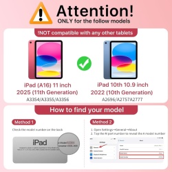 Husă de Protecție MoKo cu Stand pentru iPad 11 Gen (2025 / A16) și iPad 10 Gen (10.9" 2022), Roz (Watermelon Pink), Piele PU, Spate Translucid, Funcție Auto Sleep/Wake și Suport Stylus - Img 9