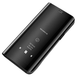 Husa Lemontti Clear View compatibila cu Huawei P Smart Z, Negru