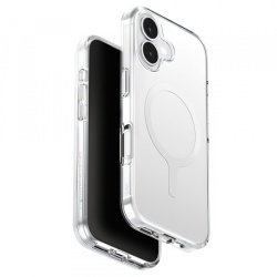 Husa MagSafe pentru Apple iPhone 17, UNIQ, Clario MagClick, Transparenta