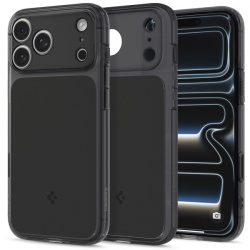 Husa MagSafe pentru Apple iPhone 18 Pro Max / 17 Pro Max, Spigen, Ultra Hybrid T, Neagra Mata ACS12134