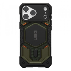 Husa MagSafe pentru Apple iPhone 18 Pro Max / 17 Pro Max, Urban Armor Gear, Monarch Pro Kevlar, Verde