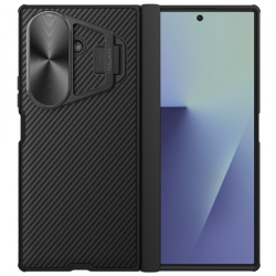 Husa MagSafe pentru Samsung Galaxy Z Fold7 F966, Nillkin, CamShield Prop with Metal Lens Cover, Neagra