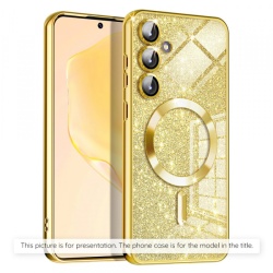 Husa MagSafe pentru Xiaomi 17T Pro, Techsuit, Luxury Glitter, Aurie
