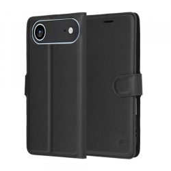 Husa pentru Apple iPhone 17 Air, Techsuit, Leather Folio, Neagra