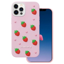 Husa pentru Apple iPhone 17 Pro Max, OEM, Strawberry, Roz