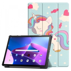 Husa pentru Lenovo Idea Tab 11, Techsuit, FoldPro Unicorn, Multicolor