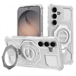 Husa pentru Samsung Galaxy S26 S942, Techsuit, Carbon Shield Pro, Alba