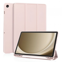 Husa pentru Samsung Galaxy Tab A11+ / Tab A9+, Techsuit, Flex Trifold, Roz