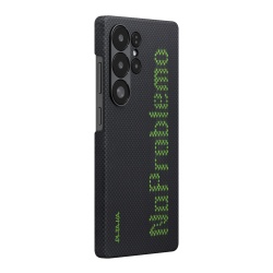 Husa Pitaka Samsung Galaxy S25 Ultra Tactile Woven NoProblemo fosforescenta