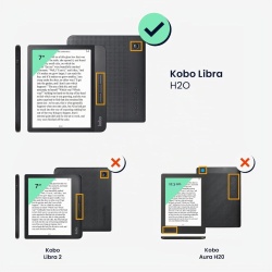 Husă Pliabilă cu Stand și Închidere Magnetică Compatibilă cu Kobo Libra H2O, Piele Ecologică PU, Protecție Completă Față-Verso, Culoare Lavandă - Img 6