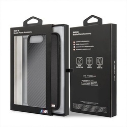 Husa telefon Tpu + Pu Carbon , tip bumper , Bmw pentru Apple iPhone 7/8 Plus , neagra - Img 4