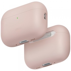 Husa UNIQ Lino pentru Apple AirPods Pro 3, Roz