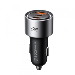 Incarcator Auto McDodo CC-3110 Gana, 90W, 3A, 1 x USB-A - 2 x USB-C, Negru