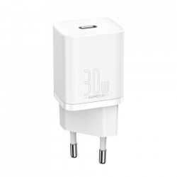 Incarcator priza Baseus Super Si 1C USB Type C 30 W Power Delivery Quick Charge white (CCSUP-J02)