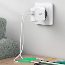 Incarcator priza Ugreen USB Type C / USB 36 W Quick Charge 4.0 Power Delivery white (60468 CD170) - Img 3