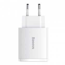 Incarcator rapid Baseus Compact USB tip C / 2x USB 30W 3A Power Delivery Quick Charge alb (CCXJ-E02) - Img 7