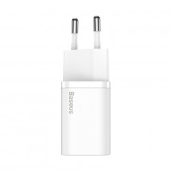 Incarcator rapid Baseus Super Si 1C 25W cu cablu USB-C pentru USB-C 1m (alb) - Img 7