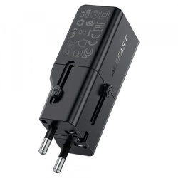 Incarcator Retea Acefast Z7 Travel, 30W, 3A, 1 x USB-C, Negru