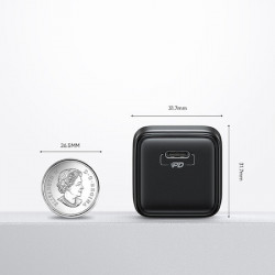 Incarcator retea Mini Joyroom L-P251, USB-C, 25W, 3A, Cablu USB-C la USB-C 1m inclus, Negru - Img 4