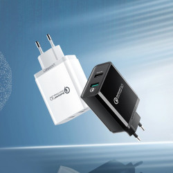 Incarcator UGREEN Quick Charge 3.0 2x USB 30W 3A - negru - Img 2