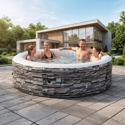 JACUZZI GONFLABIL PISCINA SPA 204X70 - Img 11