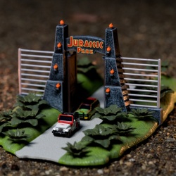 JADA JURASSIC PARK SCENA NANO CU 2 VEHICULE METALICE - Img 2