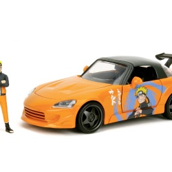 JADA NARUTO SHIPPUDEN SET FIGURINA NARUTO SI MASINUTA METALICA HONDA 2001 S2000 SCARA 1:24 - Img 3