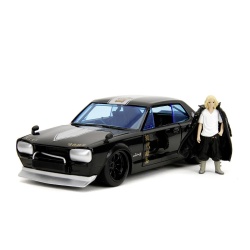 JADA SET TOKYO REVENGERS FIGURINA METALICA 7CM SI MASINUTA NISSAN SKYLINE GTR SCARA 1 LA 24 - Img 2