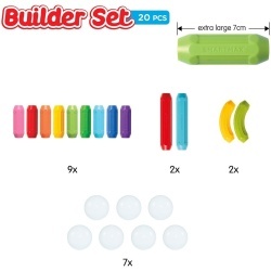 Joc magnetic Smart Max - My First Builder Set, Primul meu set de constructor, 20 piese - Img 5