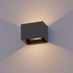 Lampa de perete de exterior LED Calex Venice, lumina alba calda, 7W, IP54, Gri Antracit - Img 2