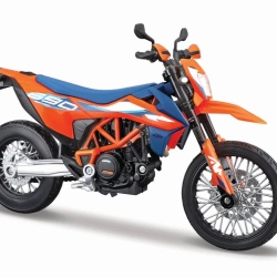 MAISTO MOTOCICLETA METALICA EDITIE SPECIALA KTM 690 SMC PORTOCALIU SCARA 1 LA 18