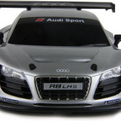 MASINA CU TELECOMANDA AUDI R8 ARGINTIU CU SCARA 1 LA 24 - Img 3