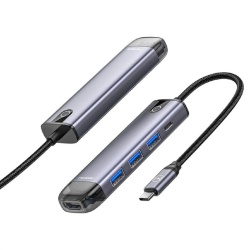 Mcdodo Multihub 5 in 1 Type-C gri