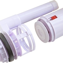 Mecanism Complet Universal Tomatherm pentru Toaletă, Cu Cablu pentru Dublă Tragere și Robinet de Alimentare Lateral, Conector din Aramă M12/17 (3/8 Inch) - Img 3