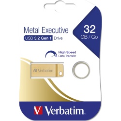 Memorie USB Verbatim Metal Executive 3.0, 32GB, Gold - Img 4