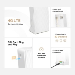MERCUSYS WIRELESS ROUTER 300MBPS LTE 4G - Img 8