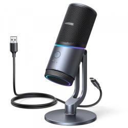 Microfon Cardioid UGREEN CM769 (35629), RGB, USB-A, 2m, Negru