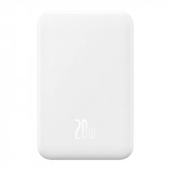 Mini powerbank magnetic Baseus 5000mAh 20W (alb)